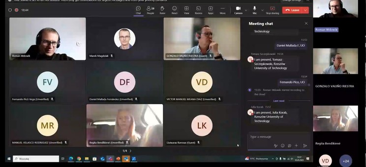Online session during the first TEDI training on inspection and research data analysis.