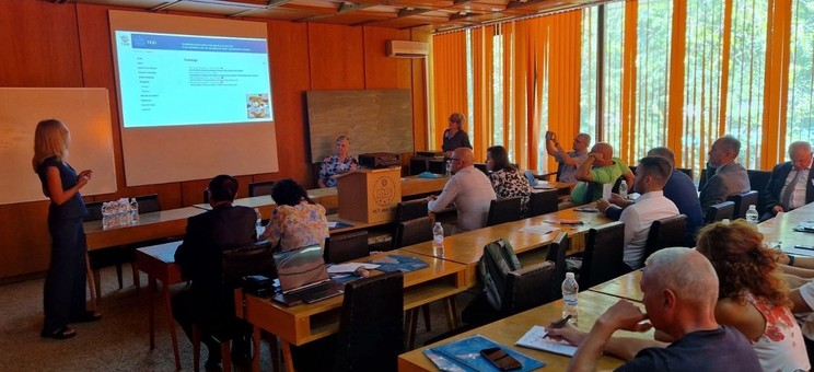 Lithuanian TEDI project team representatives from Kaunas University of Technology during the international scientific congress in Varna, Bulgaria.